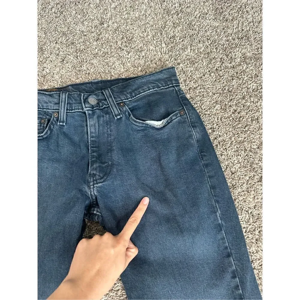 levi’s 511 denim jeans men’s size W28 L30 dark wash straight leg fit